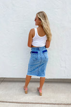 Load image into Gallery viewer, Rock the Day Denim Skirt
