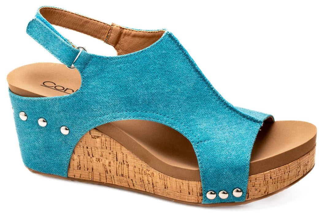 Turquoise Waters Wedges