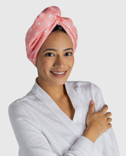 Load image into Gallery viewer, Lemon Lavender Plot Twist Hair Towel
