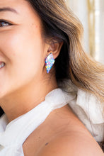 Load image into Gallery viewer, Crystal Studs-Blue Sparkle
