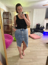 Load image into Gallery viewer, Rock the Day Denim Skirt
