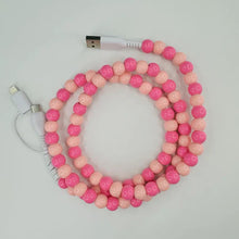 Load image into Gallery viewer, Beaded 2 in 1 Phone Charger
