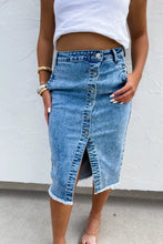 Load image into Gallery viewer, Rock the Day Denim Skirt
