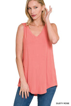 Load image into Gallery viewer, Back To Basics Sleeveless VNeck Top
