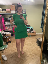 Load image into Gallery viewer, Pinch Me Green Ruffle Dress
