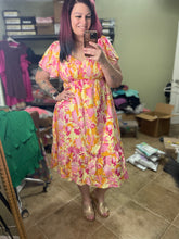 Load image into Gallery viewer, Orange Sherbert Midi Dress
