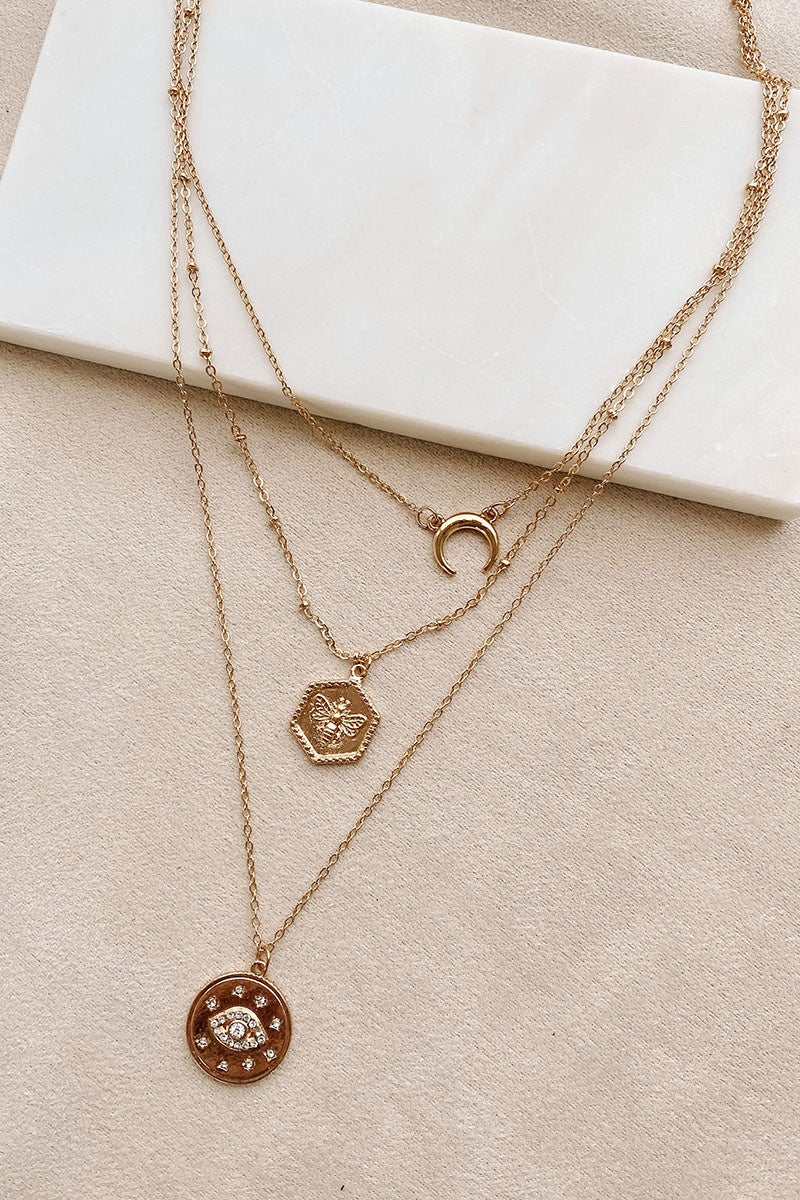 The Crystal Eye Layering Necklaces