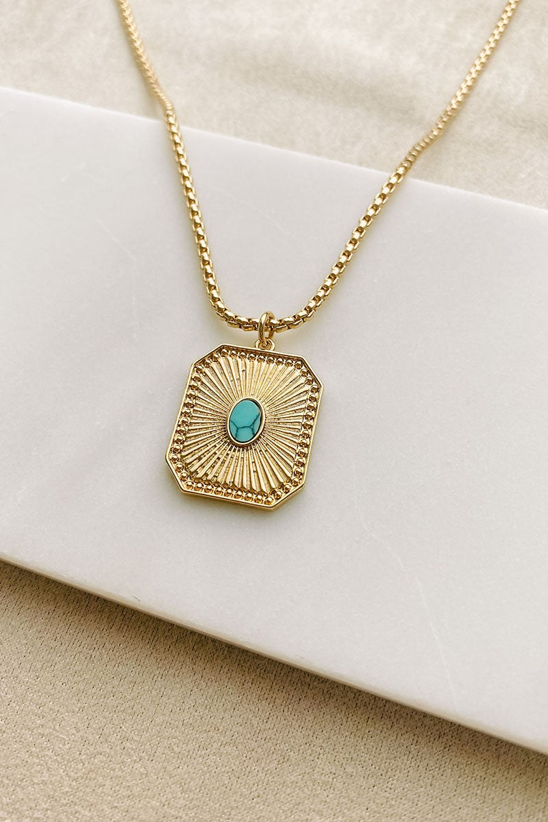 The Turquoise Box Necklace