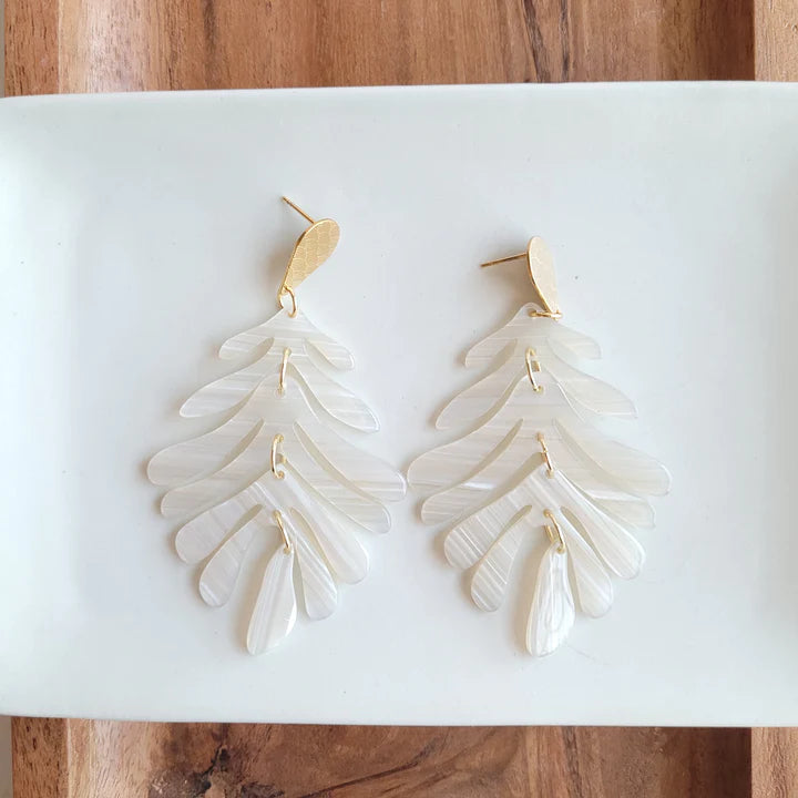 Palm Earrings-Seashell