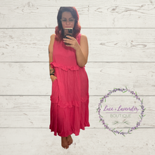 Load image into Gallery viewer, Coco Linen Tier Dress
