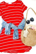 Load image into Gallery viewer, Perfect V-Neck Stripe Dress
