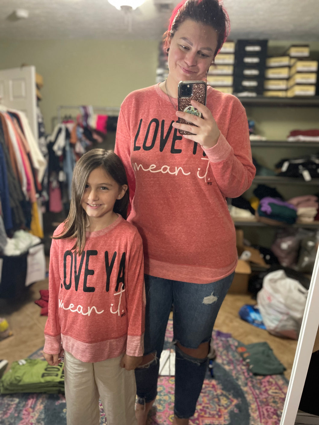 Mommy and Me Love Ya Sweaters