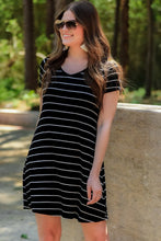 Load image into Gallery viewer, Perfect V-Neck Stripe Dress
