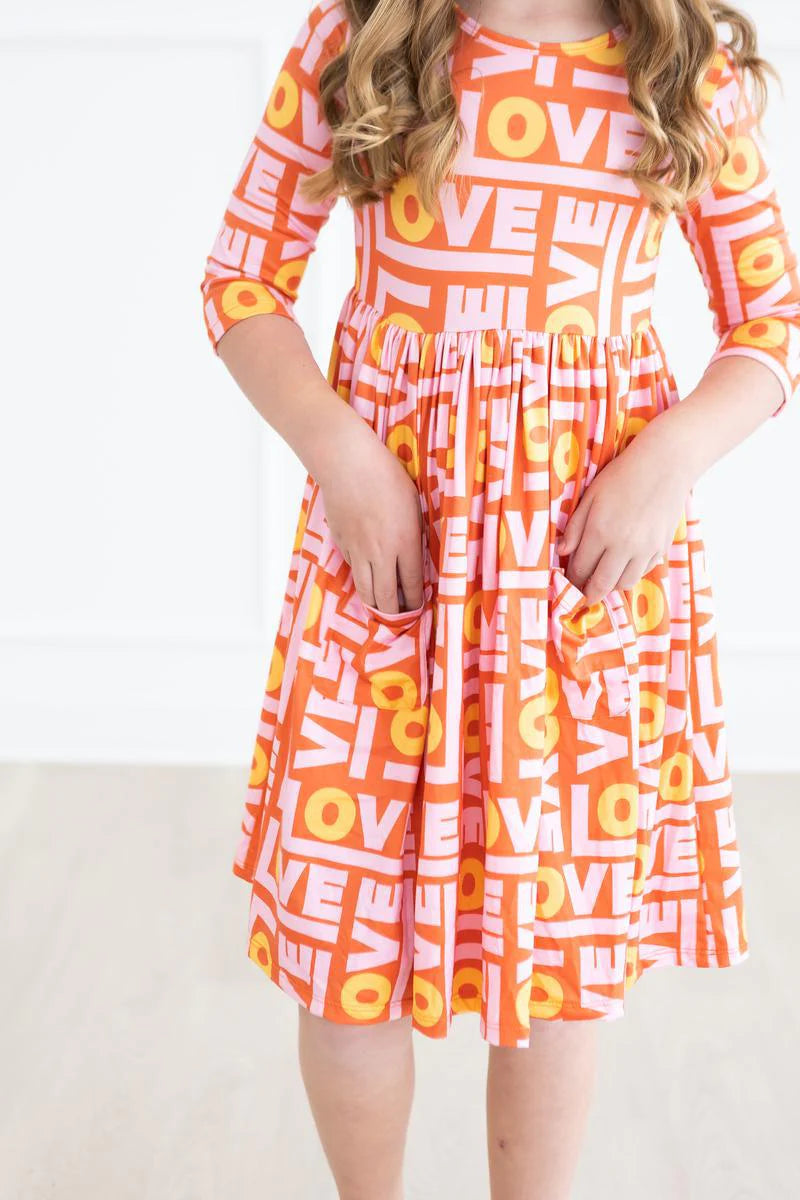 Retro Love Pocket Twirl Dress