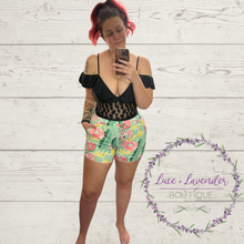 Load image into Gallery viewer, Flamingo Pool Party Summer Shorts
